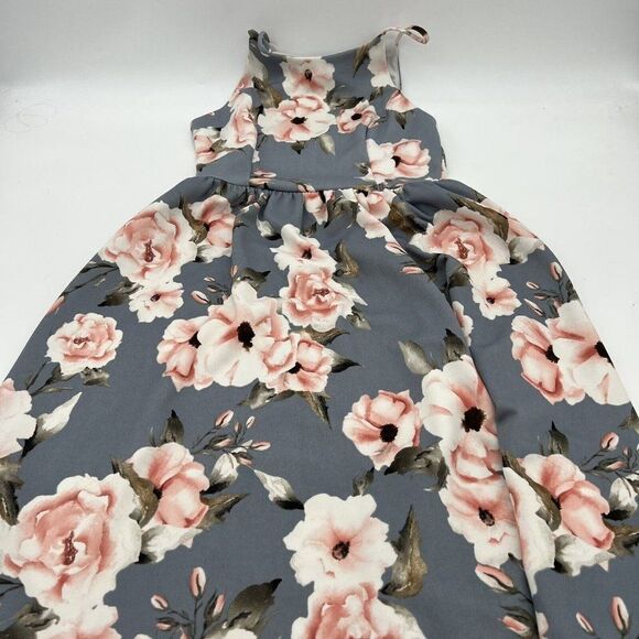 Aqua Dress Womens Size Small Floral Sleeveless Fit & Flare - Picture 1 of 5